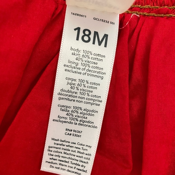 NWT Oshkosh Toddler Girl Denim Printed Tutu Dress - Picture 6 of 6